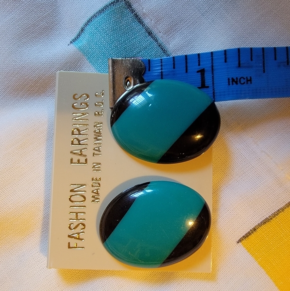 NOS VTG 1980s Earrings & Tshirt Clip - Picture 7 of 15